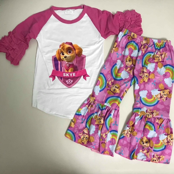 Paw patrol Skye cute pink pants set - Picture 5 of 7